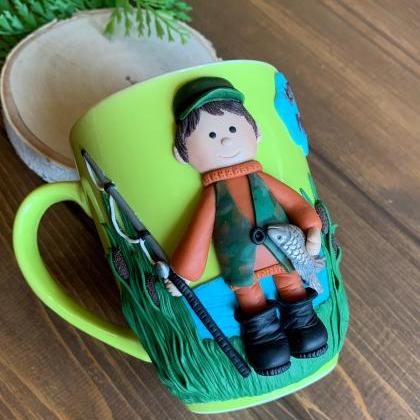 gift to a fisherman, mug for rabak,..