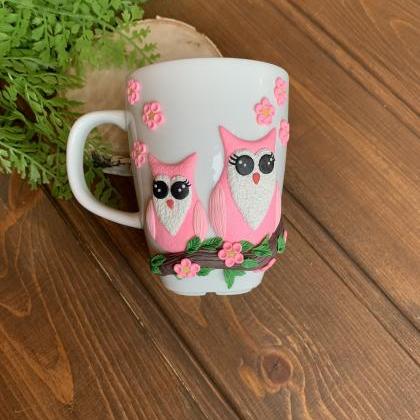 Owl Mugs, Coffee Cup Gift for Owl l..