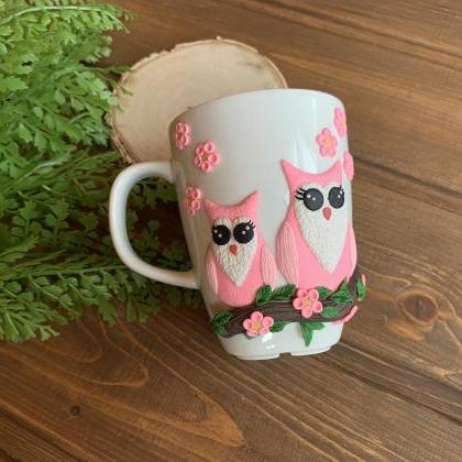 Owl Mugs, Coffee Cup Gift for Owl l..