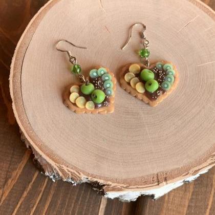 sweet earrings, miniature cookies, ..