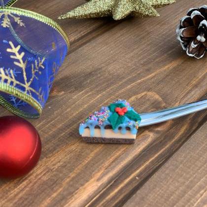 Christmas Spoon, Christmas Present, Decorated..