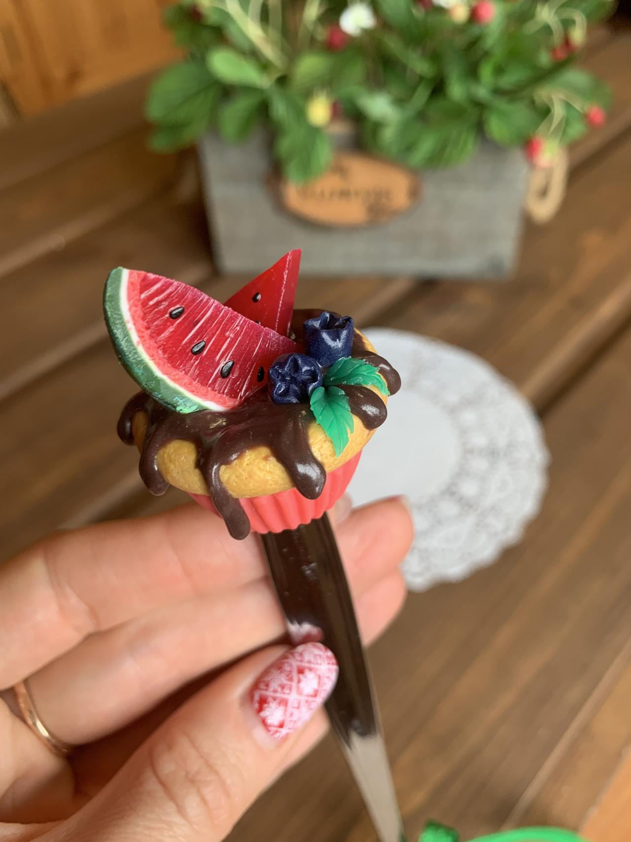 Watermelon Decor, Ice Cream Spoon, Cocktail Spoon, Handmade Spoon, Gift For A Girl, Sweet Spoon, A Delicious Spoon, Spoon Rings
