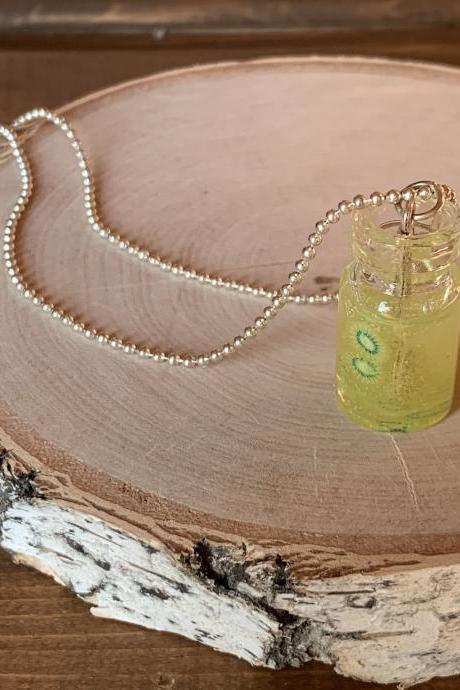 Jam necklace,miniature can with spoon,miniature bottle necklace,pendant jam,miniature jewelry for food,Food jewelry,Miniature Food,Charm jar